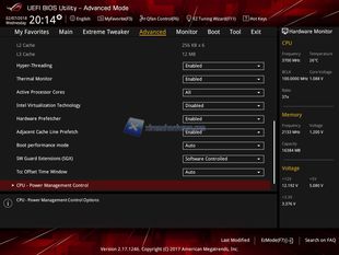 ROG Maximus X Hero BIOS 14